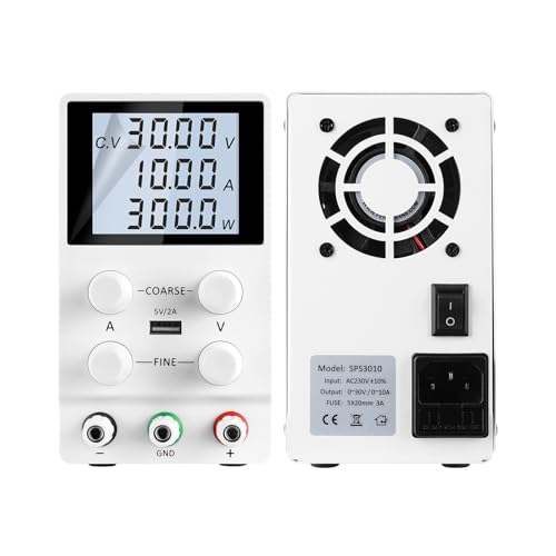 YXZKJZJ DC Netzteil Variable Mit 4-Stellige LED Anzeige USB Schalt Labor Einstellbar 120V 100V 72V 48V 36V 30V 10A 5A 3A Tisch Quelle Hohe Präzision, große Reichweite(White,SPS605D 60V5A) von YXZKJZJ