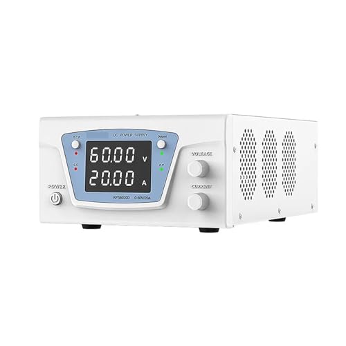 YXZKJZJ Desktop-Schaltnetzteil Variable Labor-DC-Stromversorgung Einstellbarer digitaler Spannungsregler 100V 10A 60V 20A Hohe Präzision, große Reichweite(200V 3A) von YXZKJZJ