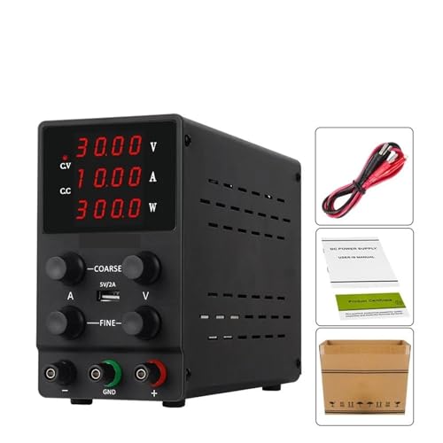 YXZKJZJ Einstellbare geregelte Labor-Schaltnetzteil DC 30V 10A 60V 5A Spannungsregler AC DC Konverter for die Reparatur von Telefon-PCB Hohe Präzision, große Reichweite(BD200-SPS3010 B) von YXZKJZJ