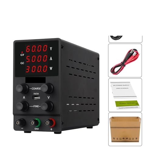 YXZKJZJ Einstellbare geregelte Labor-Schaltnetzteil DC 30V 10A 60V 5A Spannungsregler AC DC Konverter for die Reparatur von Telefon-PCB Hohe Präzision, große Reichweite(BD200-SPS605 B) von YXZKJZJ
