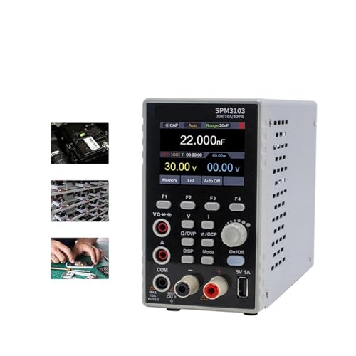 YXZKJZJ Gleichstromversorgung Variables, programmierbares Labornetzteil Multimetergeregeltes Netzteil 300 W/150 W Tisch-Gleichstromversorgung Hohe Präzision, große Reichweite(30V 10A SPM3103) von YXZKJZJ