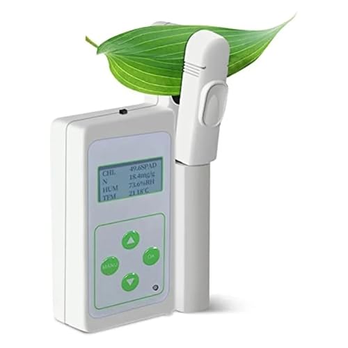 YXZKJZJ Pflanzennährstofftester, Chlorophyll-Blatttemperatur-Feuchtigkeitsmessgerät, 3-in-1, tragbarer Pflanzenblatt-Chlorophyll-Analysator Schnelle Antwort(Hm-yb) von YXZKJZJ
