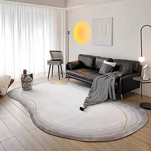 YXZN Abstrakter Kunst Teppich mit Unregelmäßigem Design Luxuriöser Teppich In Spezieller Form für Das Wohnzimmer Dick Weicher für Schlafzimmer Sofa Couchtisch von YXZN