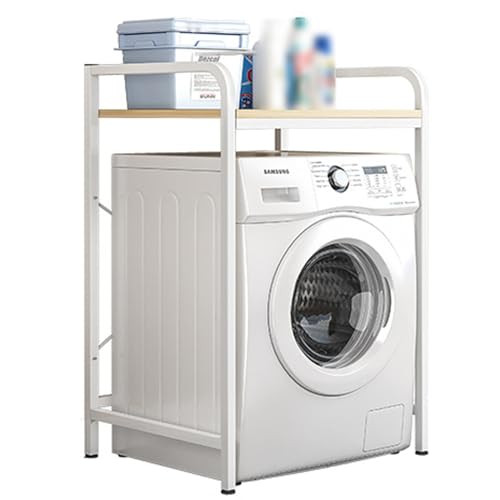 Waschmaschine Lagerregal WC oben Lagerung Waschraum Balkon Racks Einheit, 69 * 60 * 110CM von YXZQLOZ
