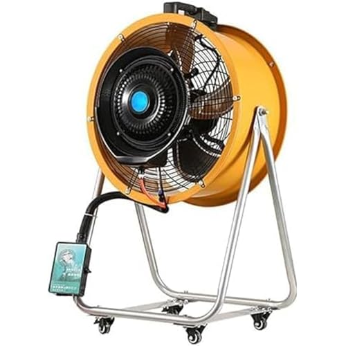 YXZQLOZ 220V Industrieventilator Hohe Windkraft Fabrik Werkstatt Elektrischer Ventilator Post Lager Bodenventilator Hohe Leistung Fünfflügel Lüfter (50cm/20in) von YXZQLOZ