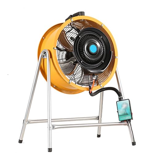 YXZQLOZ 220V Tragbarer Nebelventilator mit Ständer, 4 einstellbare Geschwindigkeiten, für Outdoor-Aktivitäten wie Camping und Angeln (95cm/37in) von YXZQLOZ