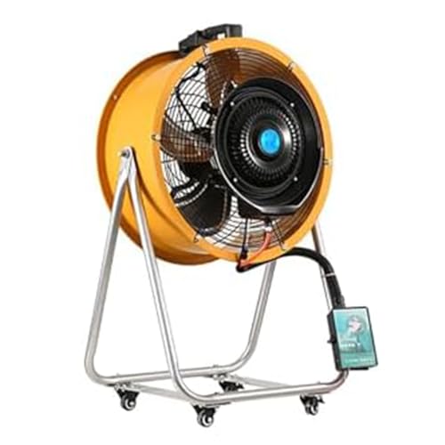 YXZQLOZ 220V industrieller Sprüh-Elektroventilator Hochleistungs-Farm-Zerstäubungs-Bodenventilator stark Plus Eiswasserzerstäubungslüfter (50cm/20in) von YXZQLOZ