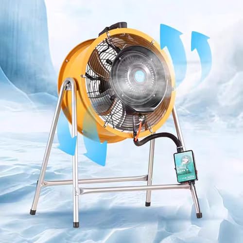 YXZQLOZ 220V industrieller Sprühventilator leistungsstarker Hochleistungs-Zerstäubungslüfter Fabrikkühlung Luftbefeuchtung Staubentfernung (95cm/37in) von YXZQLOZ