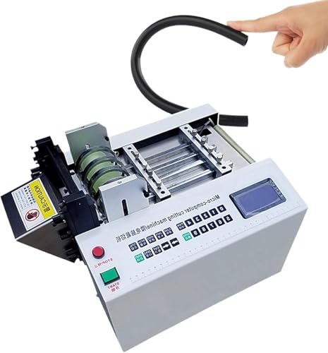 YXZQLOZ 300W automatischer Schrumpfschlauchschneider, digitaler Drahtabisolierer, Kabelrohrstanzmaschine für Gummi- / Kunststoffschläuche von YXZQLOZ