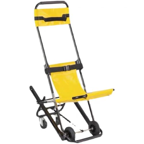 YXZQLOZ Crawler Treppentrage kann nur die Treppe hinuntergehen Notfall Transfer Trage Evakuierung Transfer Stuhl Aluminiumlegierung Klapptrage Trage von YXZQLOZ