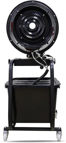 YXZQLOZ Industrielles Spray Axialventilator Wasserkühlung Luftbefeuchtung Staubentfernung Werkstatt Baustelle Bodenventilator Hand Push Zerstäubungsventilator von YXZQLOZ