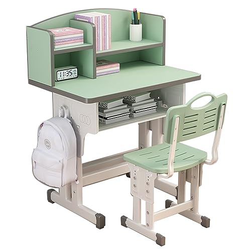 YXZYFPP Kinderschreibtisch- und Stuhlset, höhenverstellbar, großer Schreibtischstuhl, Kinderarbeitstisch, Kinderheimstudium (Farbe: B, Größe: 70 x 45 cm) (C 70 * 45CM) von YXZYFPP
