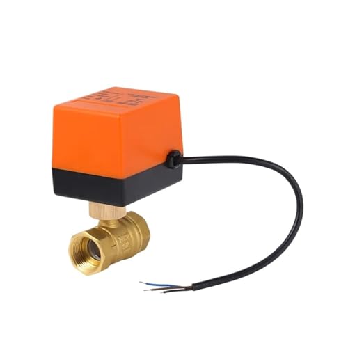 DN15/DN20/DN25 Dreidraht-Zwei-Steuerungs-Magnetventil, 220 V Wechselstrom, 12 V-24 V Gleichstrom, 1/2 Zoll, 3/4 Zoll, 2-Wege-Kugelhahn aus Messing, 2-Wege-Motor-Kugelhahn (DN20,220V_2WAYS) von YYAZXSIQ