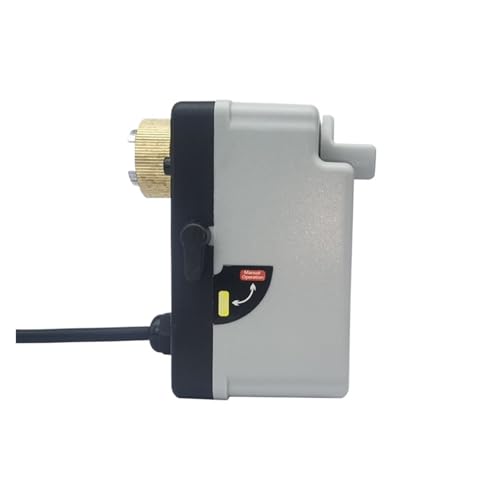 Messing Motorisierte Kugelhahn 3-draht Zwei Steuer Elektrischer Antrieb AC220V 3 Möglichkeiten/2 Wege DN15 DN20 DN25 DN32 DN40 mit Handschalter (DN32,220V_2 Möglichkeiten) von YYAZXSIQ