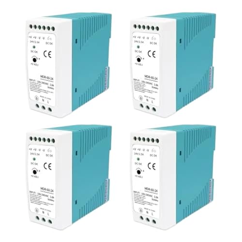 YYAZXSIQ DC 24V Switching Power Supply MDR 60W Rail Type 4pcs Din Rail Installation AC 100-240V Input 24V Output Power Supply Switch YYAZXSIQ DC 24V Switching Power Supply MDR 60W Rail Type 4pcs Din Rail Installation AC 100-240V Input 24V Output Power Supply Switch von YYAZXSIQ