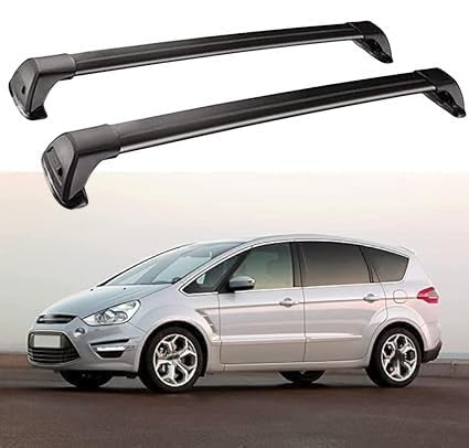YYBCDSA 2 Stück Aluminium Dachträger Querstangen, für Ford S-MAX 2006 2007 2008-2013 2014 2015 Dachboxen, Aluminium Dachträger Relingträger Car Zubehör,A von YYBCDSA