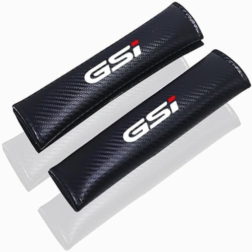 YYBCDSA 2 Stück Auto Sicherheitsgurt Gurtpolster, für Opel Opc Opcline Corsa Gsi Astra Sxi Vectra Gtc Gurtpolster,Leder Sicherheitsgurtbezug Schulterschoner,Auto-Innenzubehör von YYBCDSA