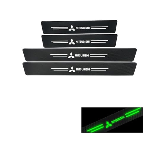 YYBCDSA 4Stück Auto Einstiegsleisten Schutz, Für Mitsubishi Eclipse Cross PHEV 2021 Anti Scratch Türschweller Schutz,Kratzfest Lackschutz Aufkleber Dekorations ZubehöR von YYBCDSA