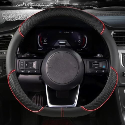 YYBCDSA Auto Lenkradbezug, für Seat Leon KL 4 ST FR MK4 2020-2023 2024 Heavy Duty Auto Lenkradhülle,Mode Sportlich Anti Rutsch Atmungsaktiv Leder Lenkradhülle,B-D von YYBCDSA