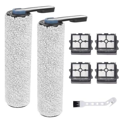YYDSLEE Bürstenrolle & Filter für Tineco Floor One S5 Combo / S5 Combo Power Kit Nass und Trockensauger Zubehör 7-teiliges Ersatzteil Set 2 Bürstenrolle + 4 Filter Ersatzteile + 1 Reinigungsbürste von YYDSLEE