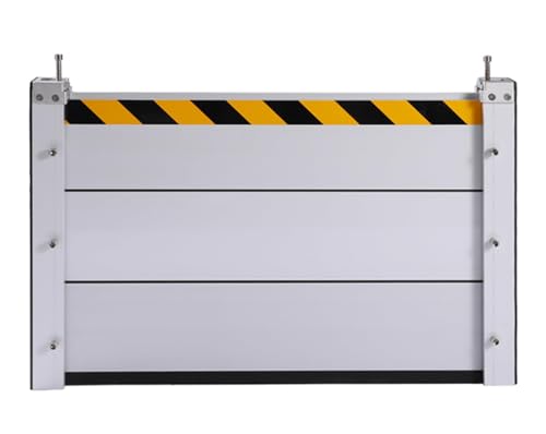 Hochwasserbarriere -Hochwasserverteidigung Barriere Aluminiumlegierung Hochwasserstrafe Notflutschutz für Keller H60CM L100cm von YYDSWTW