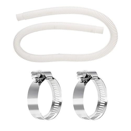 Oben Pool Schlauch Swimmingpool Pumpe 150 cm mit 2 Stcs -Klemmen -Adapter -Set Flexible Leichter Leicht für Pools, die Sauberkeit bewahren von YYDSWTW