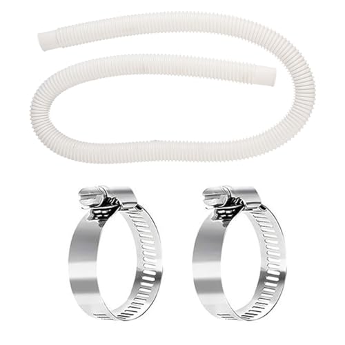 Pool -Ersatzschlauchpoolpoolpumpe 150 cm mit 2 Stcs -Klemmen -Adapter -Set Haltbar flexibles Leicht für oberirdische Pools, die Sauberkeit bewahren Pool -Ersatzschlauchpoolpoolpumpe 150 cm mit 2 Stcs -Klemmen -Adapter -Set Haltbar flexibles Leicht für oberirdische Pools, die Sauberkeit bewahren von YYDSWTW