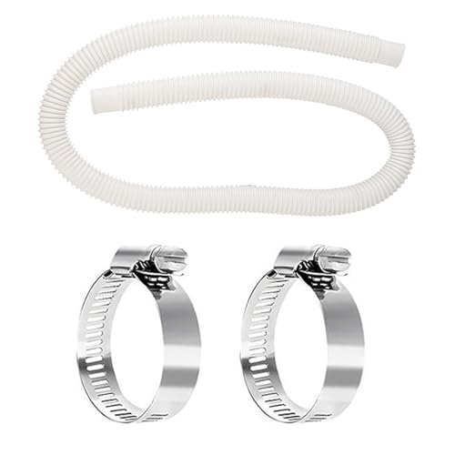 Pool -Ersatzschlauchpoolpoolpumpe 150 cm mit 2 Stcs -Klemmen -Adapter über dem Boden haltbar flexibler Leicht für Pools Beibehaltung der Sauberkeit Pool -Ersatzschlauchpoolpoolpumpe 150 cm mit 2 Stcs -Klemmen -Adapter über dem Boden haltbar flexibler Leicht für Pools Beibehaltung der Sauberkeit von YYDSWTW