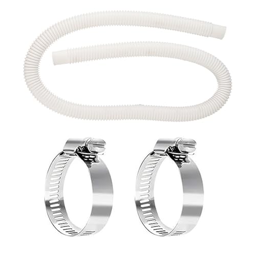 Pool Filter Schlauch Pool Ersatzschlauch 150 cm mit 2 Stcs -Klemmen Adapter -Set Flexibler Leichtes Gewicht für Schwimmpumpen, die Sauberkeit aufrechterhalten Pool Filter Schlauch Pool Ersatzschlauch 150 cm mit 2 Stcs -Klemmen Adapter -Set Flexibler Leichtes Gewicht für Schwimmpumpen, die Sauberkeit aufrechterhalten von YYDSWTW