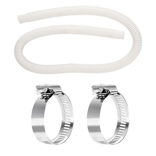 Poolfilterschlauchpoolpoolpumpe 150 cm mit 2 Stcs -Klemmen -Adapter -Set Leicht haltbar flexibel für Pools, die Sauberkeit aufrechterhalten Poolfilterschlauchpoolpoolpumpe 150 cm mit 2 Stcs -Klemmen -Adapter -Set Leicht haltbar flexibel für Pools, die Sauberkeit aufrechterhalten von YYDSWTW