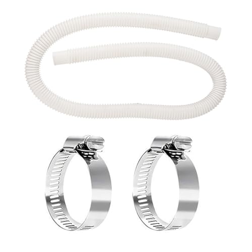 Schwimmbadpumpe über gemahlenem Poolschlauch 150 cm mit 2 Stcs -Klemmen -Adapter -Set Leichtflexible flexibel für Pumpen, die Sauberkeit aufrechterhalten von YYDSWTW