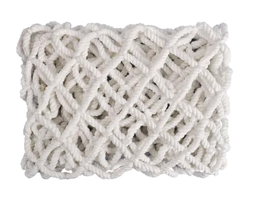 Sicherheitsnetz Anti-Fall-Netting-Zaun-Geländer Herbstschutz Tränenresistant Wirkung Resistantes dauerhaftes dekoratives Netz für Balkon Treppe Spielplatz Hinterhof Innen-/Outdoor-Terras weiß 1.5M*4M von YYDSWTW