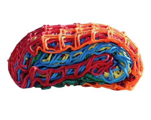 Sicherheitsnetz Fallschutz Zaungeländer Anti-Fall-Fall-Netting-Tränenresistant Wirkung Resistantes dauerhaftes dekoratives Netz für Balkon Treppe Spielplatz Hinterhof Indoor/Outdoor colorful 1.5M*4M von YYDSWTW