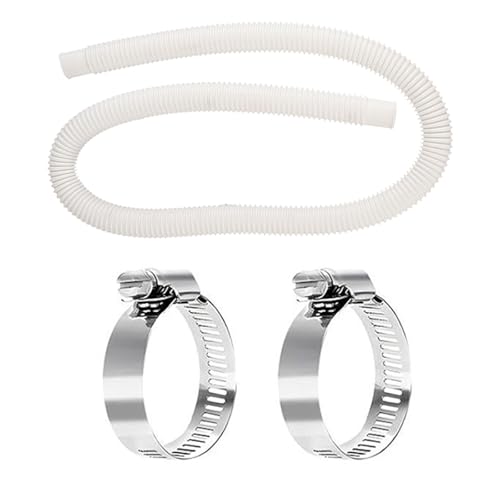 Swimmingpool -Pumpenpool -Ersatzschlauch 150 cm mit 2 Stcs -Klemmenadapter über dem Boden haltbar flexibler Leicht für Pumpen, die Sauberkeit aufrechterhalten Swimmingpool -Pumpenpool -Ersatzschlauch 150 cm mit 2 Stcs -Klemmenadapter über dem Boden haltbar flexibler Leicht für Pumpen, die Sauberkeit aufrechterhalten von YYDSWTW