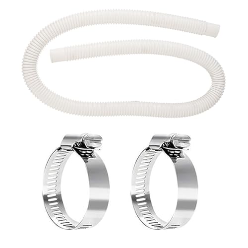 Über gemahlener Poolschlauchpool Ersatzschlauch 150 cm mit 2 PCs -Klemmen -Adapter über dem Boden flexibler haltbarer Leichtgewicht für Pools, die Sauberkeit aufrechterhalten Über gemahlener Poolschlauchpool Ersatzschlauch 150 cm mit 2 PCs -Klemmen -Adapter über dem Boden flexibler haltbarer Leichtgewicht für Pools, die Sauberkeit aufrechterhalten von YYDSWTW