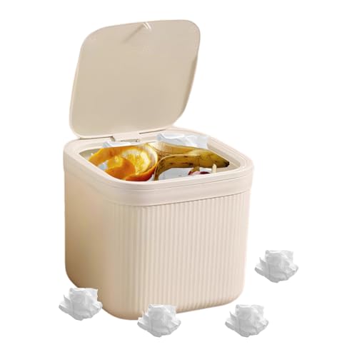 YYDSWTW Abfallbehälter Wastepaper Bin Square Müll mit Deckel leicht zu reinigen Tischmüll können With lid YYDSWTW Abfallbehälter Wastepaper Bin Square Müll mit Deckel leicht zu reinigen Tischmüll können With lid von YYDSWTW