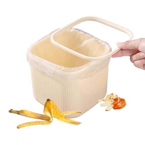 YYDSWTW Abfallkorb Desktop -Mülleimer rechteckiger Müll mit Deckel Plastikmüll Dosentischplatte Without lid von YYDSWTW