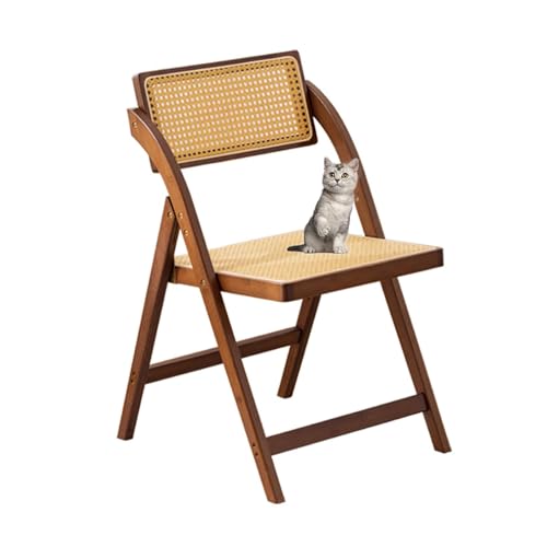 YYDSWTW Akzentstuhl Wicker Stuhl Verstellbarer Rückenlehre Rattan Backstreh Cafe Stuhl B von YYDSWTW
