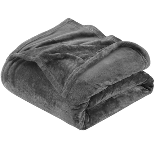 YYDSWTW Bürodecke und Stuhl werfen Anti statische Fuzzy Fleece Weich gemütlich warm für Schreibtisch Gaming Ergonomische Stuhl Verwendung dunkelgrau. 45 * 65cm von YYDSWTW