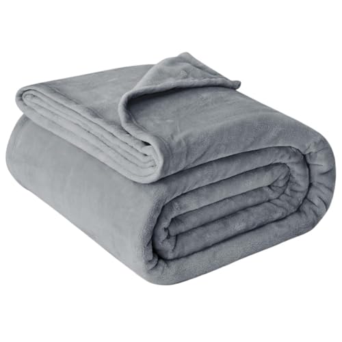 YYDSWTW Bürodecke und Stuhl werfen Anti statische Fuzzy Fleece Weich gemütlich warm für Schreibtisch Gaming Ergonomische Stuhl Verwendung hellgrau 70 * 100cm von YYDSWTW