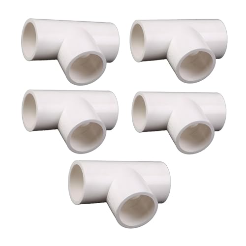 YYDSWTW Gleicher Abschlag 3 -Wege PVC -Anpassung für Sanitär- und Abflussrohre langlebiger Tee -Stecker weiß 32mm von YYDSWTW