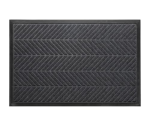 YYDSWTW Haustürmatte Begrüßungsmatte Hochleistungskautschuk -Fußmatte Absorption Wasserabsorption für den Heimeingang grau. 45 * 75cm YYDSWTW Haustürmatte Begrüßungsmatte Hochleistungskautschuk -Fußmatte Absorption Wasserabsorption für den Heimeingang grau. 45 * 75cm von YYDSWTW