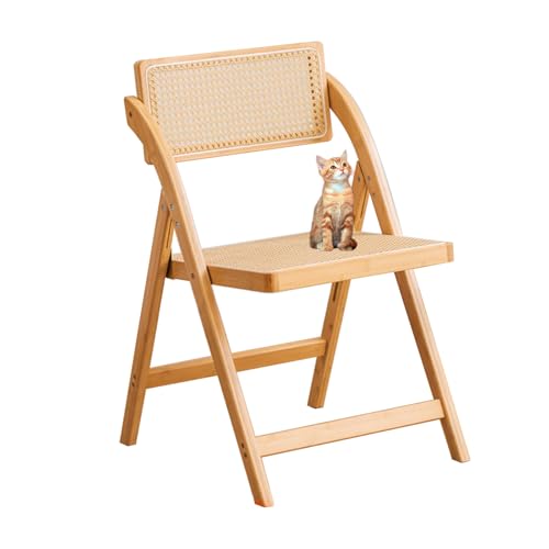YYDSWTW Klapper Stuhl Rattan Stuhl Tragbarer Vorsitz A von YYDSWTW