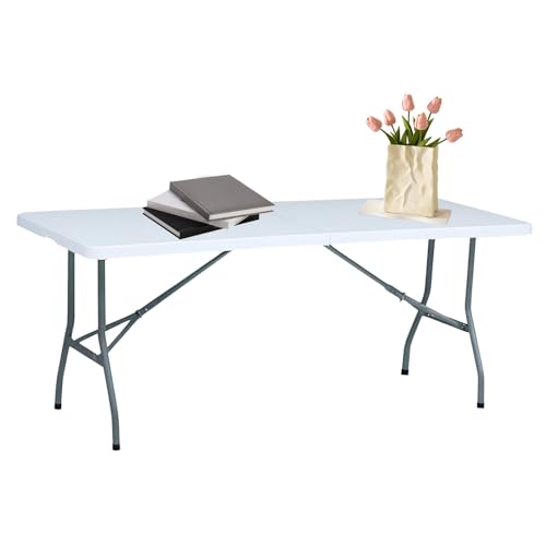 YYDSWTW Klapptisch mit rechteckigem Design und robuster Konstruktion für Partys im Innenbereich im Freien YYDSWTW Klapptisch mit rechteckigem Design und robuster Konstruktion für Partys im Innenbereich im Freien von YYDSWTW