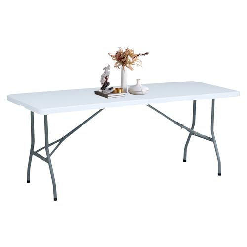 YYDSWTW Klapptisch und Catering -Tisch mit Falten in halbem Design für die tragbare Verwendung bei Ereignissen YYDSWTW Klapptisch und Catering -Tisch mit Falten in halbem Design für die tragbare Verwendung bei Ereignissen von YYDSWTW