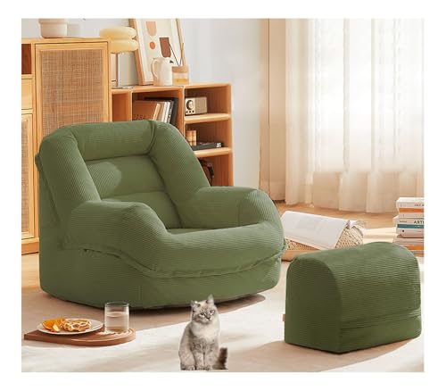 YYDSWTW Lazy Sofa Lounge Stuhl Schläfersofa Abnehmbare Abdeckung Ergonomisches Design Schlafzimmersofa Grün YYDSWTW Lazy Sofa Lounge Stuhl Schläfersofa Abnehmbare Abdeckung Ergonomisches Design Schlafzimmersofa Grün von YYDSWTW