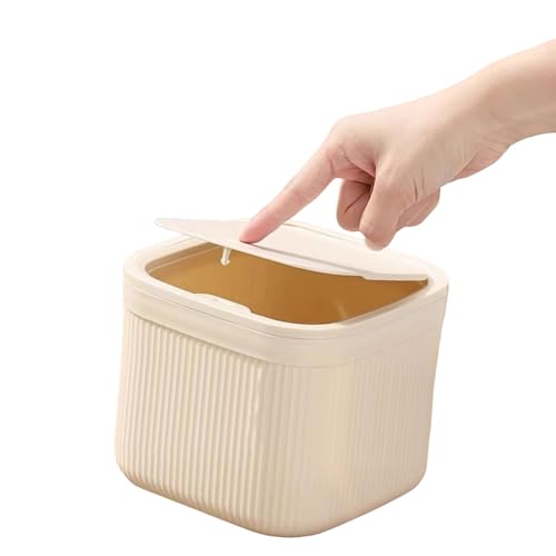 YYDSWTW Müll kann Mülleimer Mülleimer mit Deckelpresstyp für kleine Abfälle verschwenden With lid von YYDSWTW
