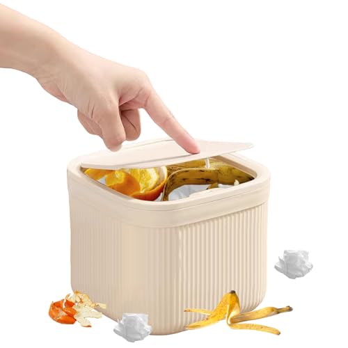 YYDSWTW Müll kann einen rechteckigen Mülleimer von Mülleimer verschwenden, die tragbare leichte Tisch -Tischmüll können With lid von YYDSWTW