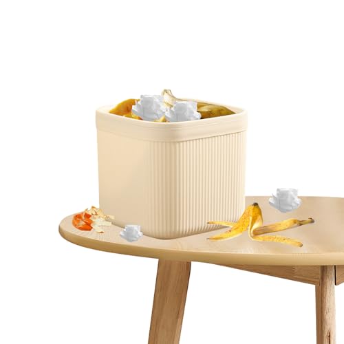 YYDSWTW Mülldose Bastepaper -Behälter mit Druckringen Design hygienischer Deckel Leichte Studie Without lid von YYDSWTW