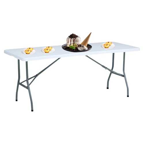 YYDSWTW Outdoor -Klapptisch und Terrassentisch mit wasserdichtem HDPE -Top für Gartenaktivitäten von YYDSWTW